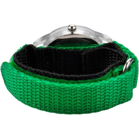 NWT - Red Balloon Kids' W001474 Plastic Analog Display Quartz Green Nylon Strap - Picture 4 of 10